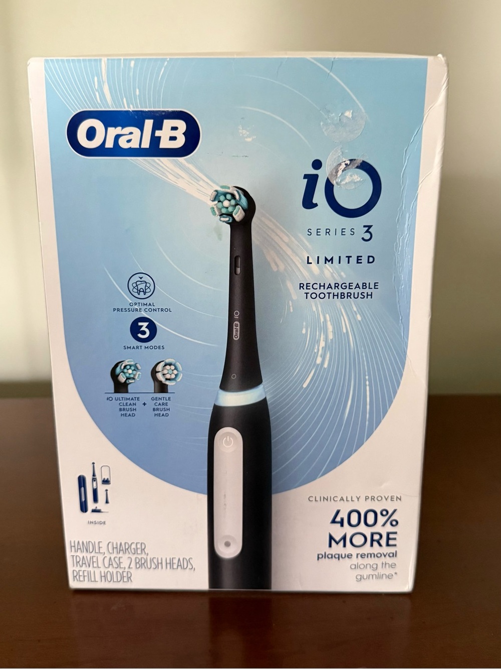 Oral-B iO Series 3 Rechargeable Electric Toothbrush - Matte Black
